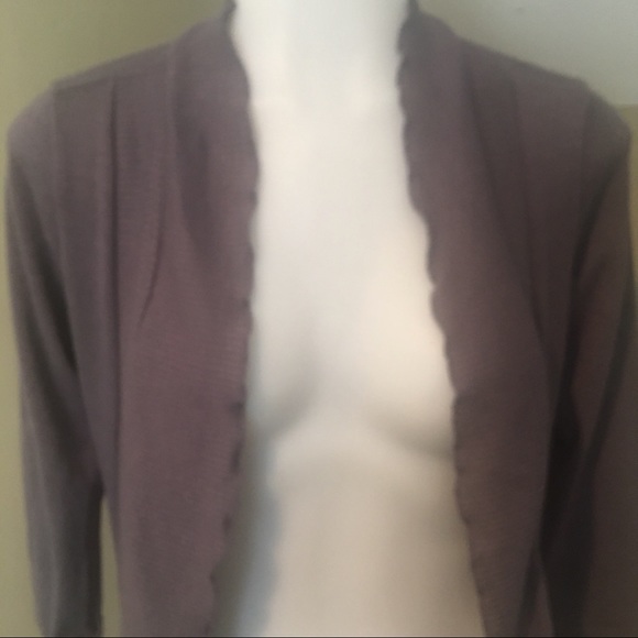 Threads Women’s Lightweight Gray Open Cardigan - Picture 5 of 7